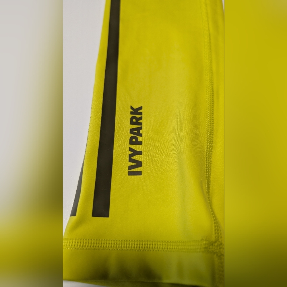 IVY PARK Neon Yellow Leggings with Black Logo